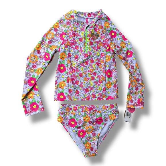 Betsey Johnson Girls 2-Piece Swimsuit Set Bathing Suit – Size 14 BNWT - Picture 12 of 12